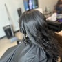 Relaxer Retouch , Designer Cut,Gray Coverage with Style