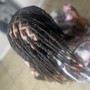 Knotless bohemian braids (large waist length)