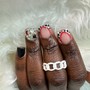 Nail Piercing with Charms (per nail)