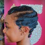 Feed-in Braids Pin-up in Bun