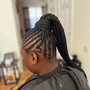 Medium Cornrow Ponytail