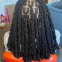 Starter locs on natural hair (coil or twist)