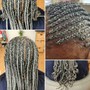 Men cornrows with designs