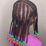 Box Braids/Cornrows on top