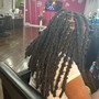 Large butterfly locs (Mid back)