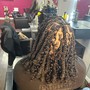 Large invisible locs (mid back)