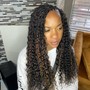 Crochet Braids with curly hair