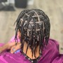 Men wash and braid or twist