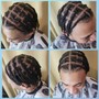 Natural box braids