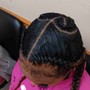 Partial Quick Weave with lemonade or tribal braids