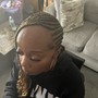 Color braiding hair