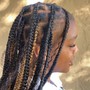 Smeduim knotless braids