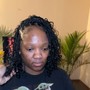 Medium Bob Knotless Braids w curls