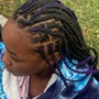 Kids lemonade Braids medium/ with weave