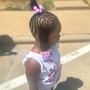 Individual Ponytails w/weave