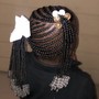 Individual Ponytails w/weave