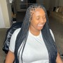 Boho knotless braids medium