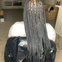 Jumbo knotless braids