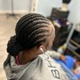 Feed in braids/hair included