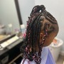 Kid's box Braids/hair included