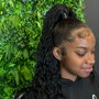 Sleek ponytail (Natural Hair)