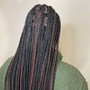 Goddess Braids medium size waist length.