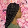 Natural Twists + weave shoulder length