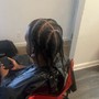 6-8feed in braids straight backs