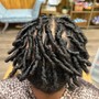 Comb Coil Starter Locs on Short hair