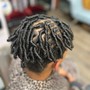 Comb Coil Starter Locs on Short hair