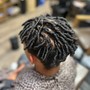 Comb Coil Starter Locs on Short hair