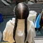 Feed In Braids weave will be feeded into hair when braided