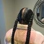 Invisible weave ponytail