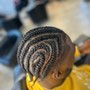 Design Cornrows or stitch braids