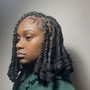 Invisible locs with knots( short)