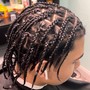 Large Box Braids With Natural Hair