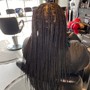 Medium knotless braids