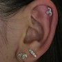 Two Earlobe piercings