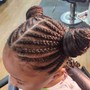 Cornrows straightback