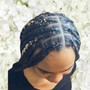 Large Knotless Braids