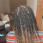 Straight back braids small