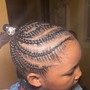 Straight back braids small