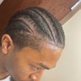 Cornrows w/blowout - natural hair