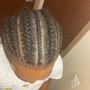 Cornrows w/blowout - natural hair