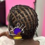 Updo locs or natural hair with wash