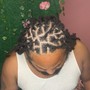 Loc style 2 cornrows add on