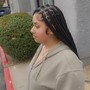 Medium knotless braids