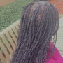 Medium knotless braids