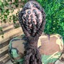 Loc retwist and basic style