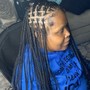 Medium Fulani braids W/knotless